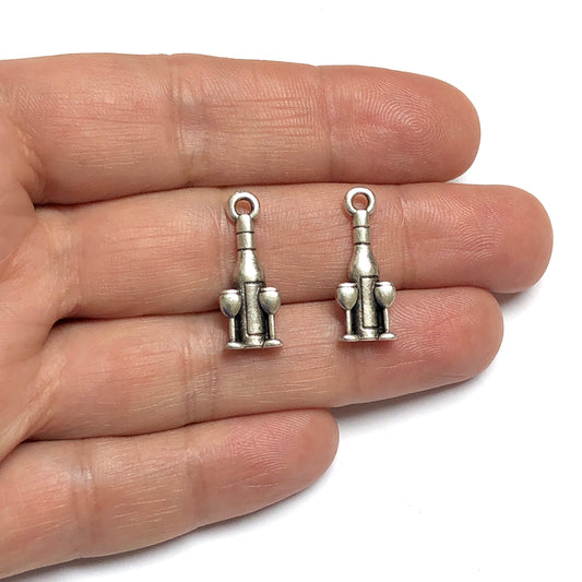 Antik Gümüş Kaplama Şişe ve Kadeh