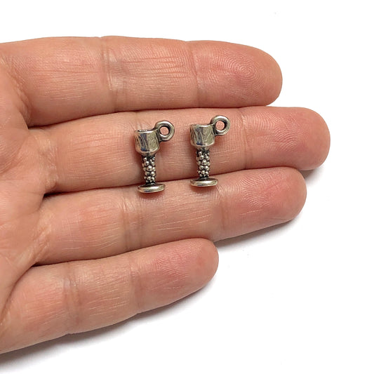 Antik Gümüş Kaplama Kadeh - 2