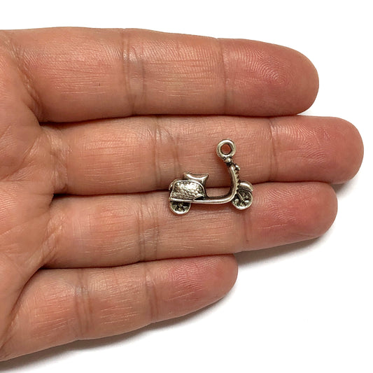 Antik Gümüş Kaplama Motorsiklet