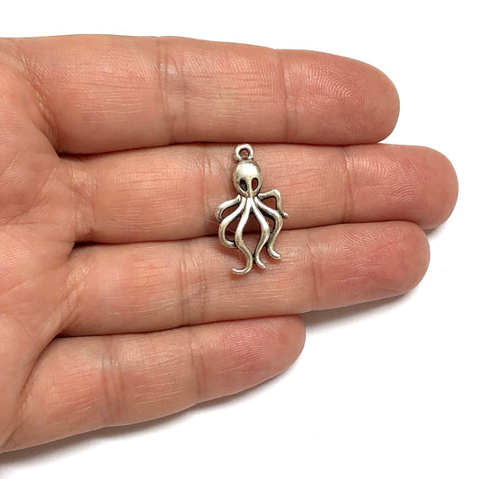 Antik Gümüş Kaplama Ahtapot (Büyük)