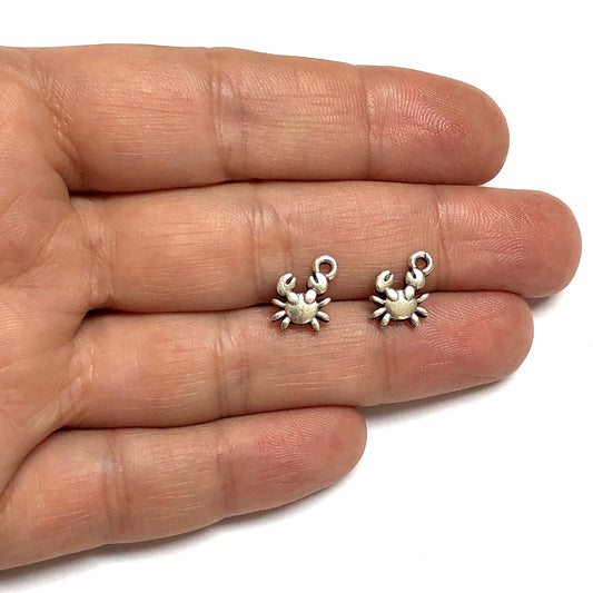 Antik Gümüş Kaplama Yengeç