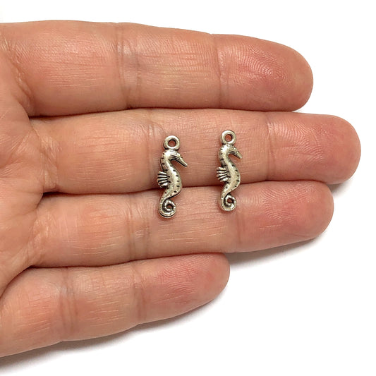 Antik Gümüş Kaplama Deniz Atı (Büyük)