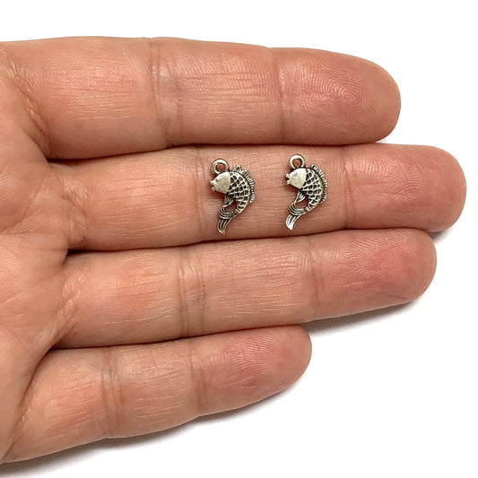 Antik Gümüş Kaplama Balık