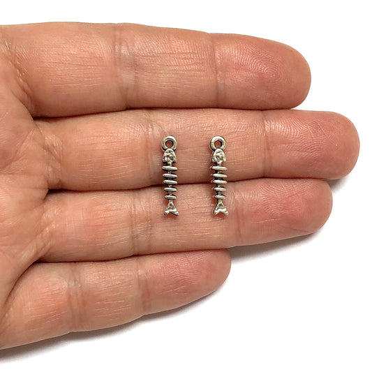 Antik Gümüş Kaplama Balık Kılçığı