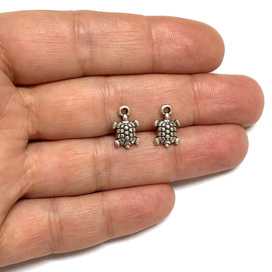 Antik Gümüş Kaplama Kalumbağa (Küçük)