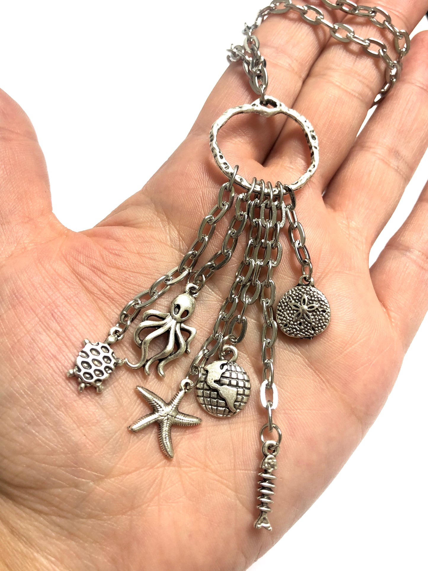 Antik Gümüş Kaplama Deniz Canlıları Kolleksiyonu