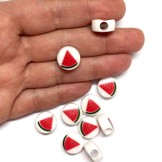 Akrilik Boncuk 14mm Karpuz Dilimi