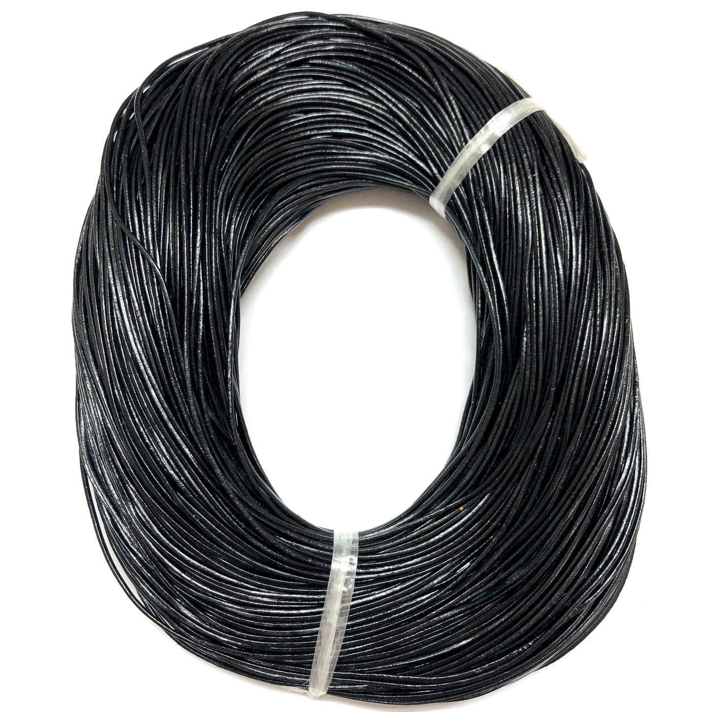 Yuvarlak Deri-1mm-6 Siyah