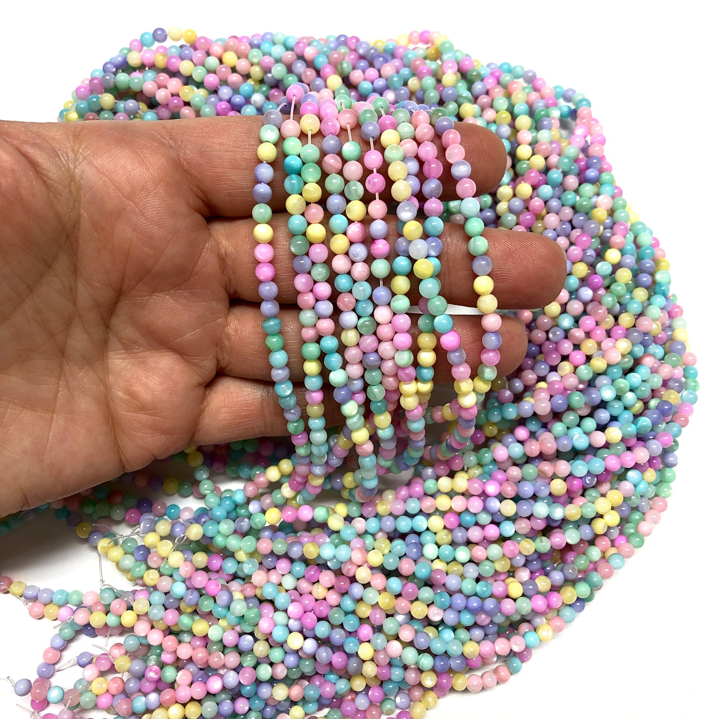 4mm Yuvarlak Sedef Mix