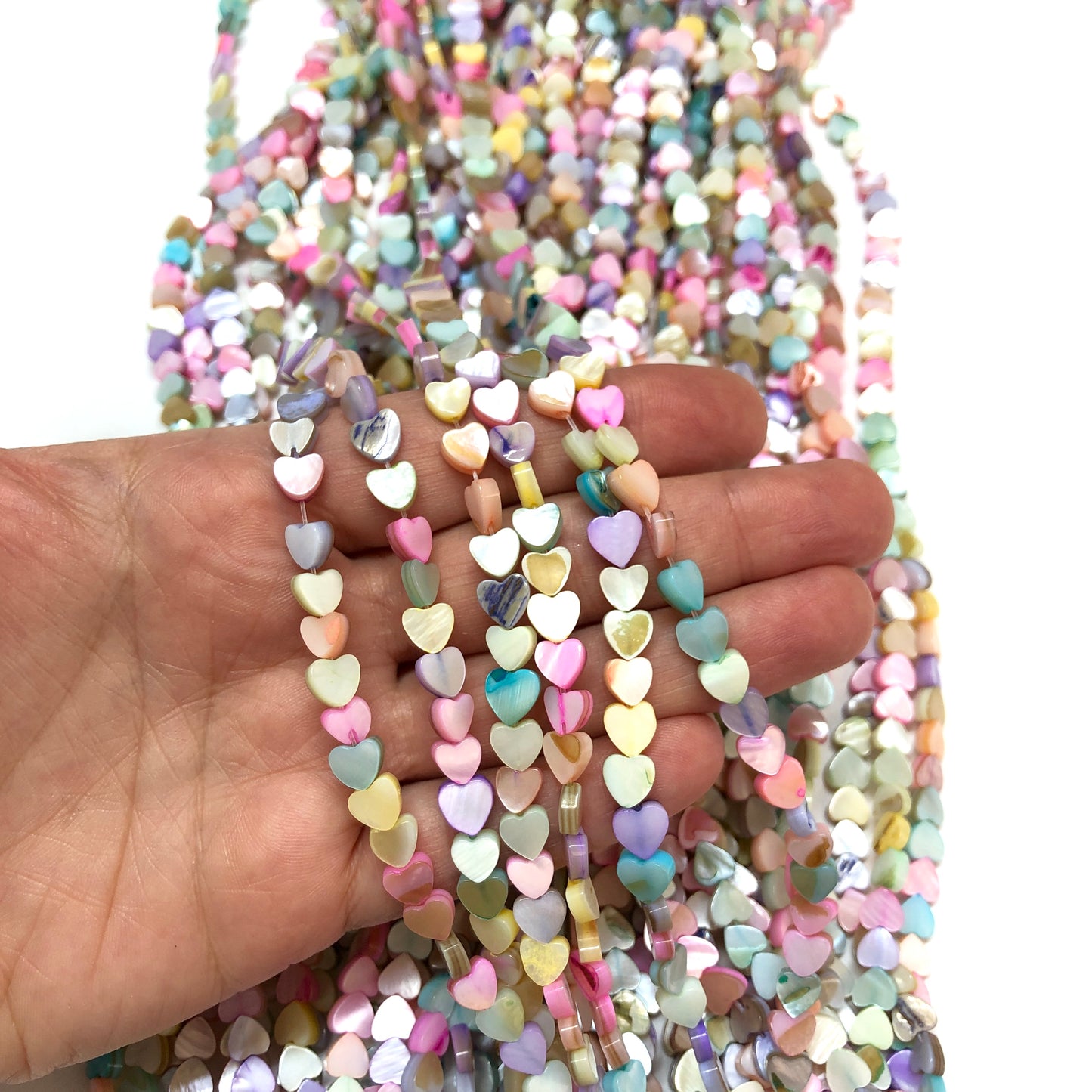 6,5mm Sedef Kalp - Mix