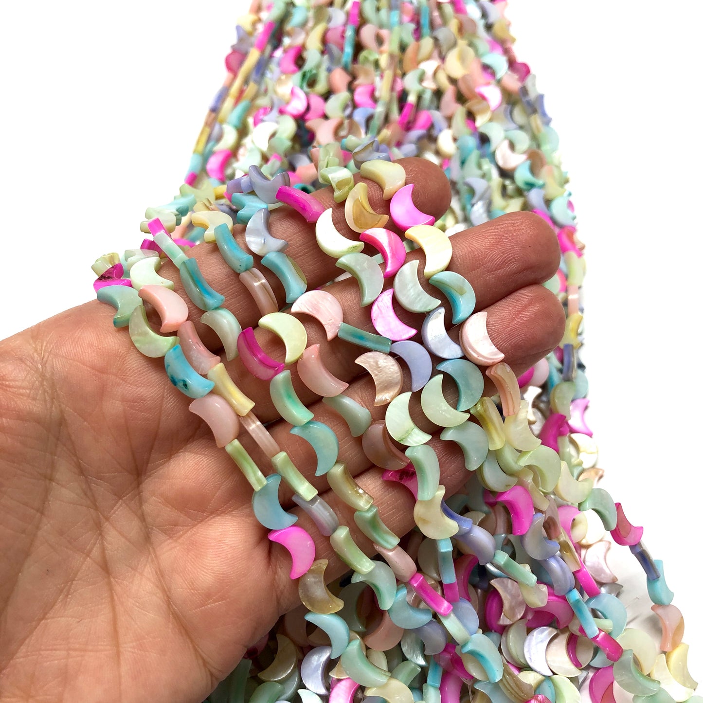 10x7mm Sedef Ay - Mix