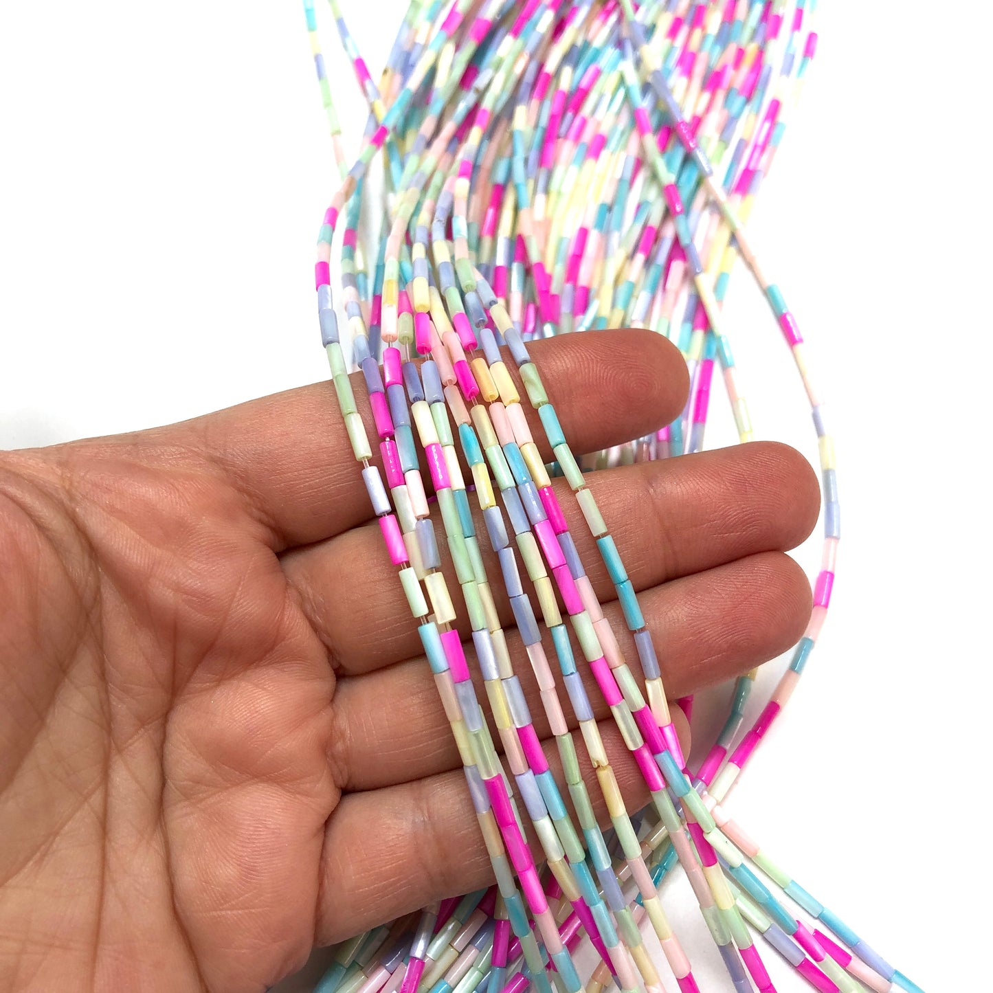 6x2mm Sedef Silindir - Mix