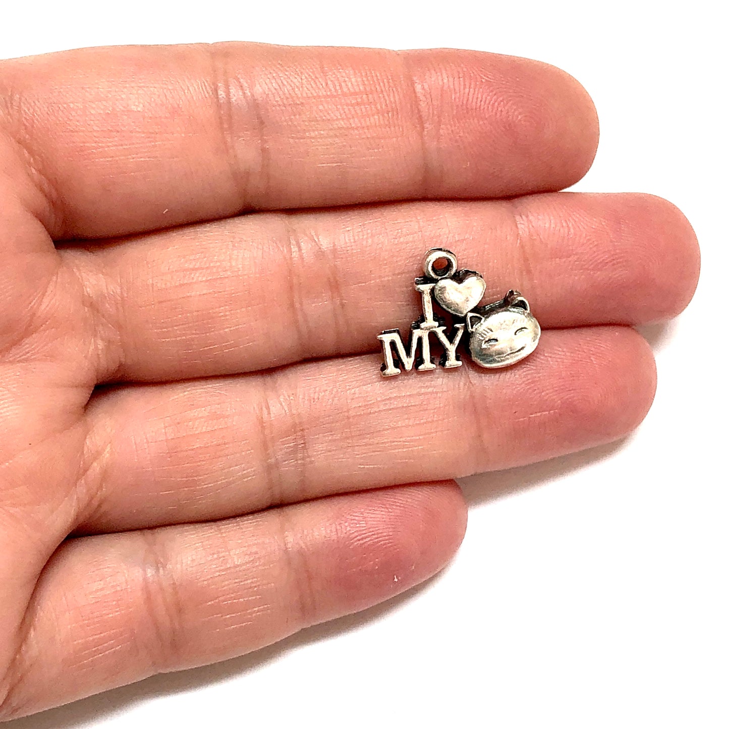 Antik Gümüş Kaplama Kedi - 8