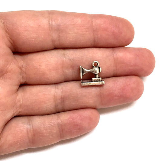 Antik Gümüş Kaplama Dikiş Makinesi (Küçük)