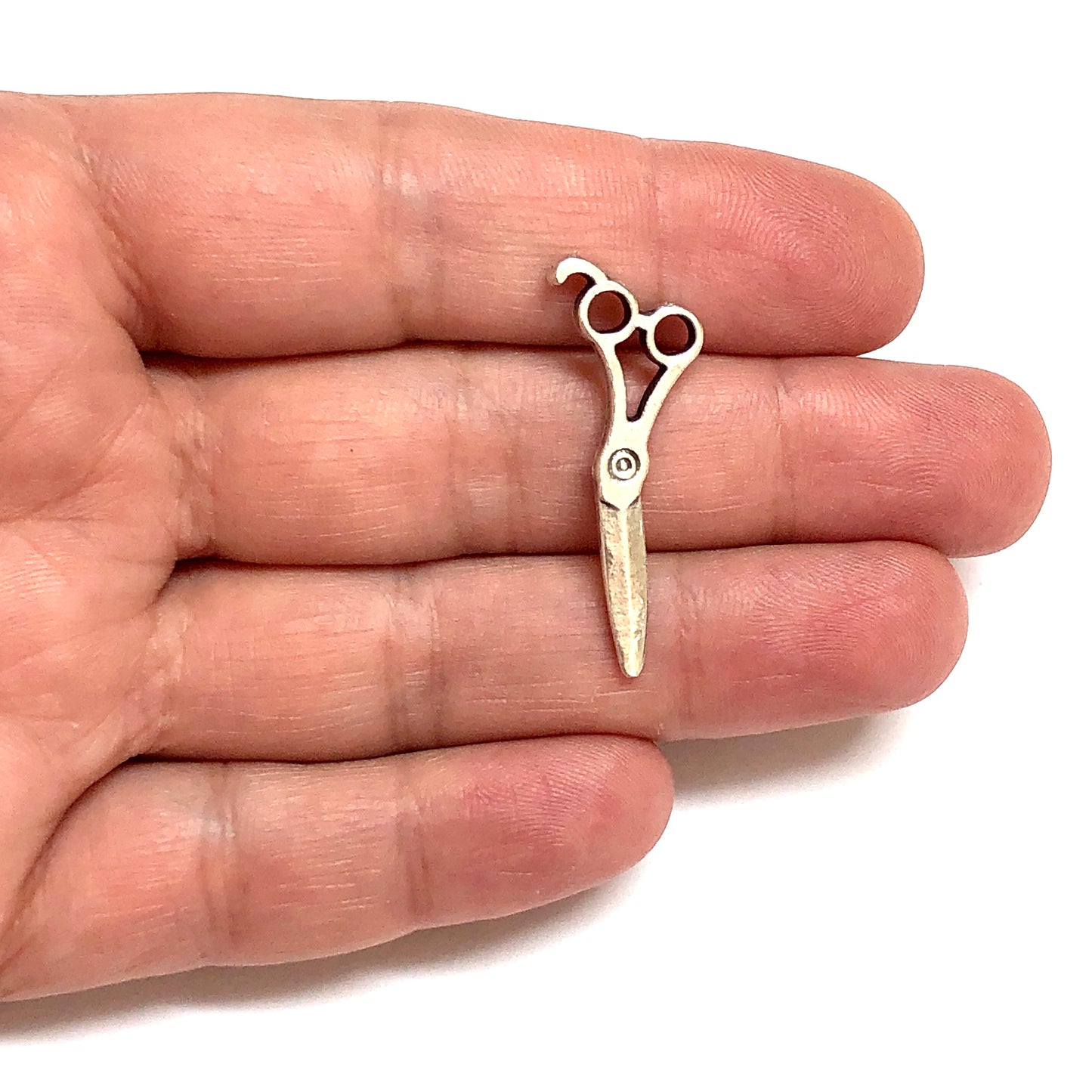 Antik Gümüş Kaplama Makas - 2