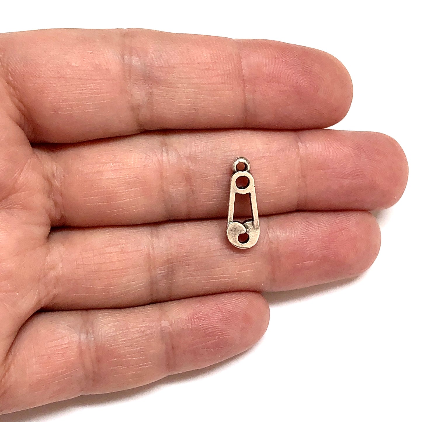 Antik Gümüş Kaplama Çatal İğne - 1