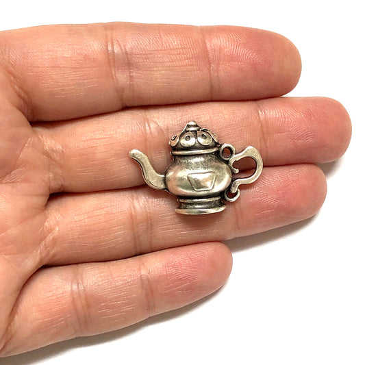 Antik Gümüş Kaplama Çaydanlık - 2