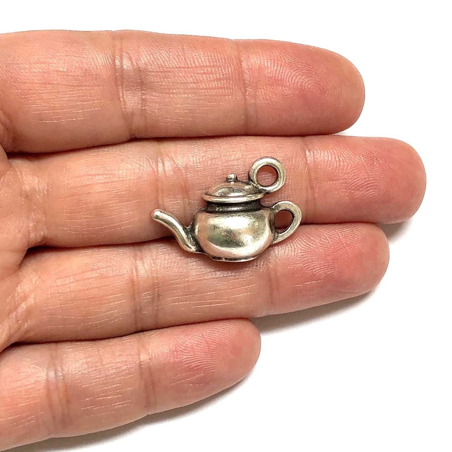 Antik Gümüş Kaplama Çaydanlık - 1