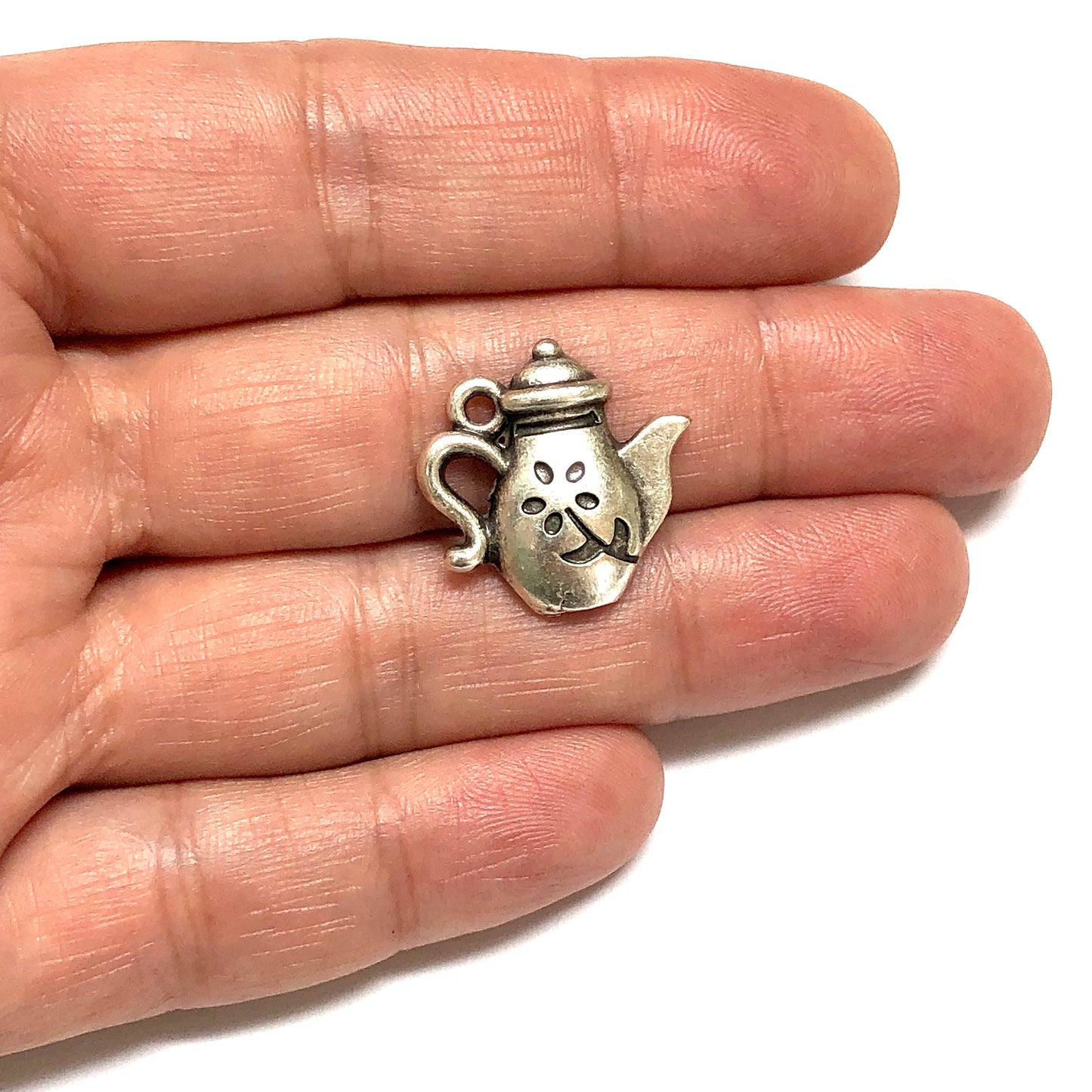 Antik Gümüş Kaplama Çaydanlık - 9