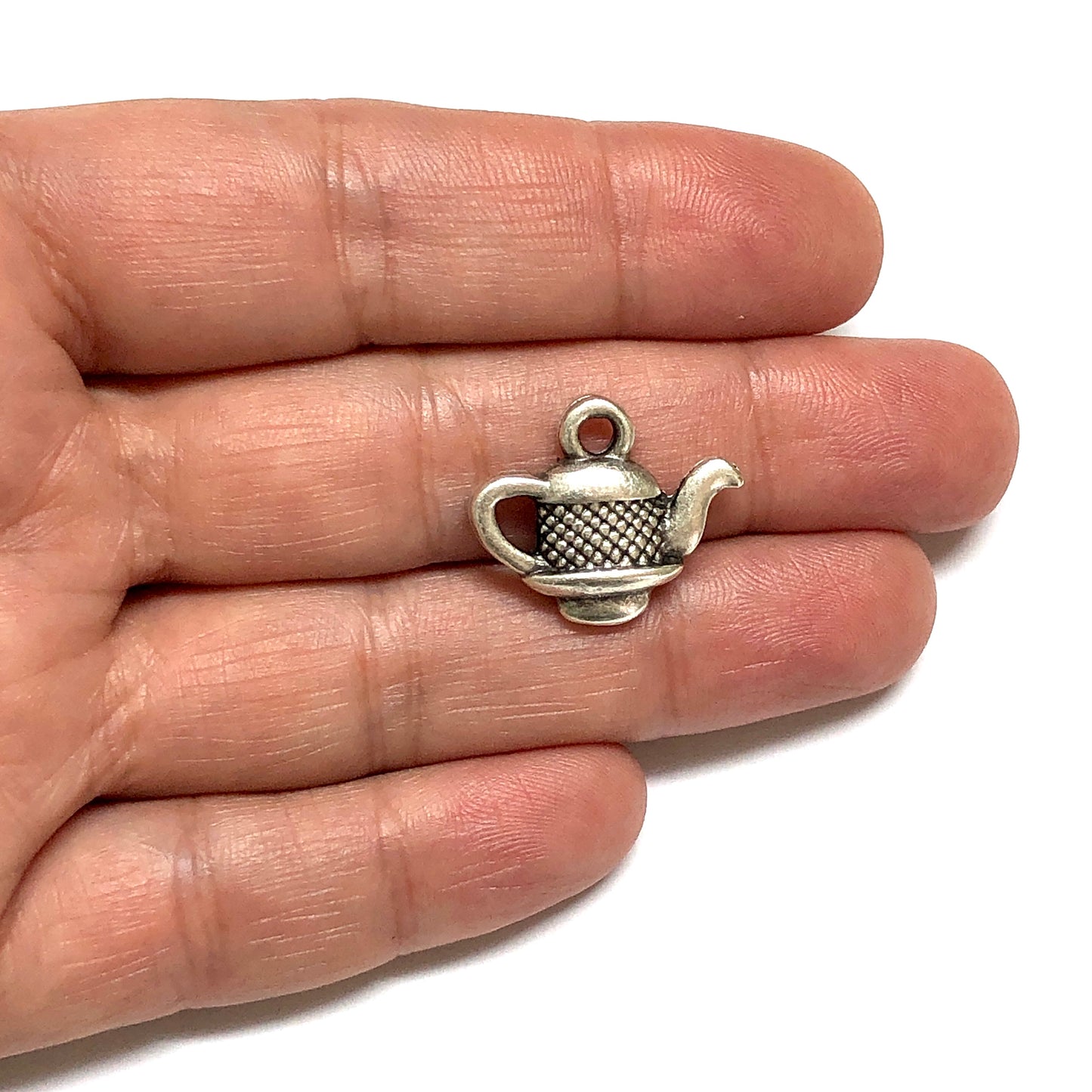 Antik Gümüş Kaplama Çaydanlık - 6