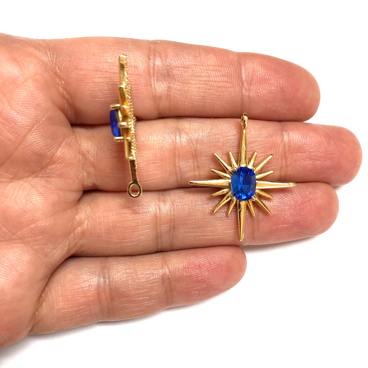 Altın Kaplama zirkon Taşlı Kutup Yıldızı - Saks