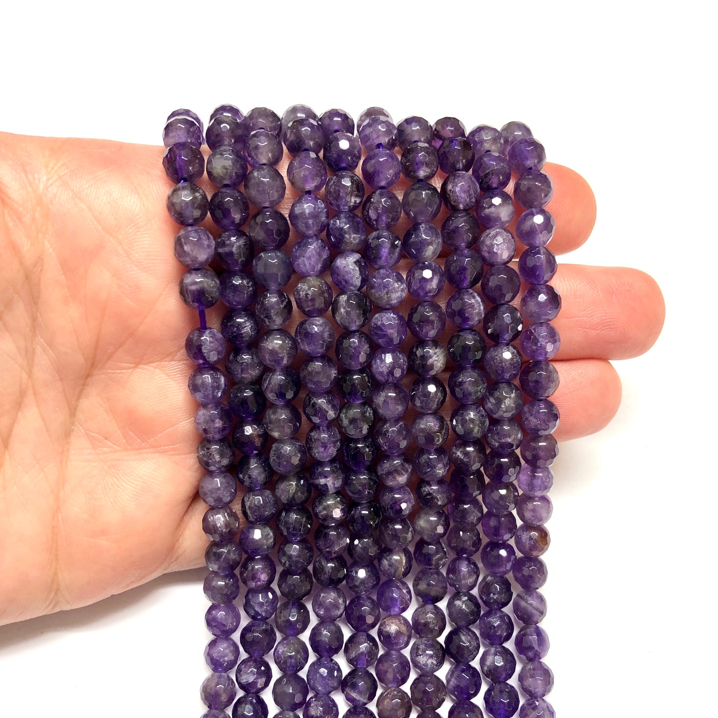 6mm Fasetli Ametist (A Kalite)