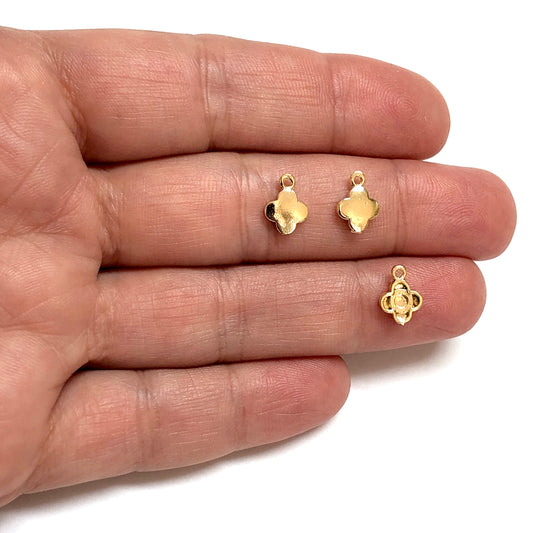 Altın Kaplama Mini Yonca Sallantı - 1