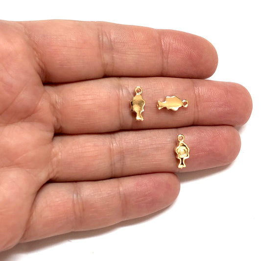 Altın Kaplama Mini Balık Sallantı