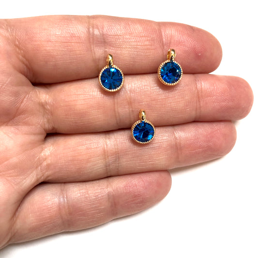 Gold Plated Swarovski Gemstone Rocking Bracket - Pink