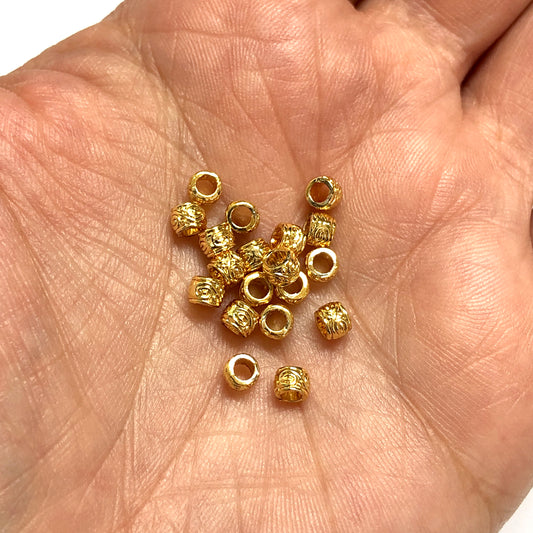 Altın Kaplama 4mm Desenli Ara aparat