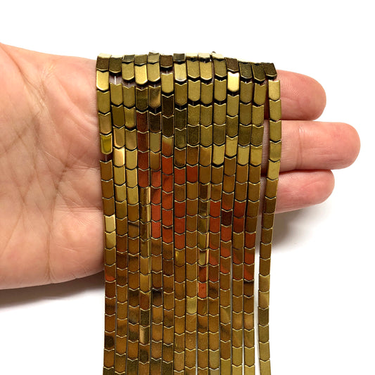 4x7mm Çavuş Hematit - Altın