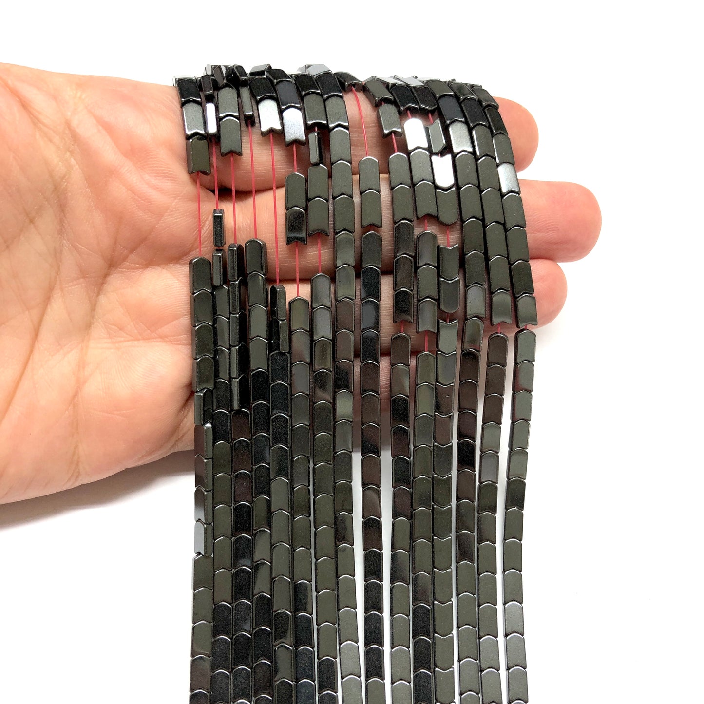 4x7mm Çavuş Hematit - Antrasit