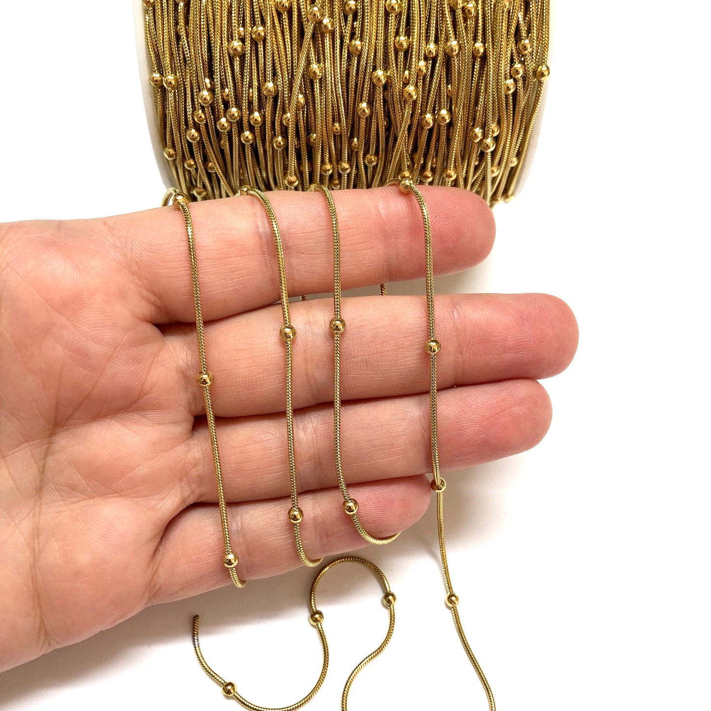 Sarı Çelik Toplu Yılan Zincir