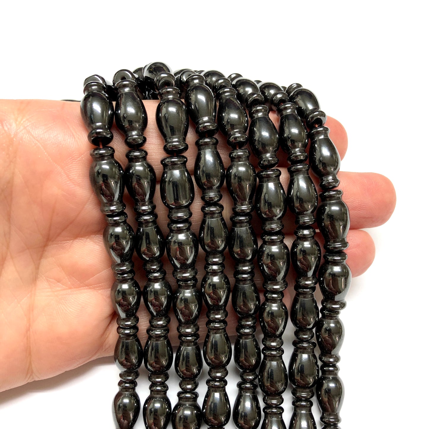 8x16mm Hematit - Antrasit