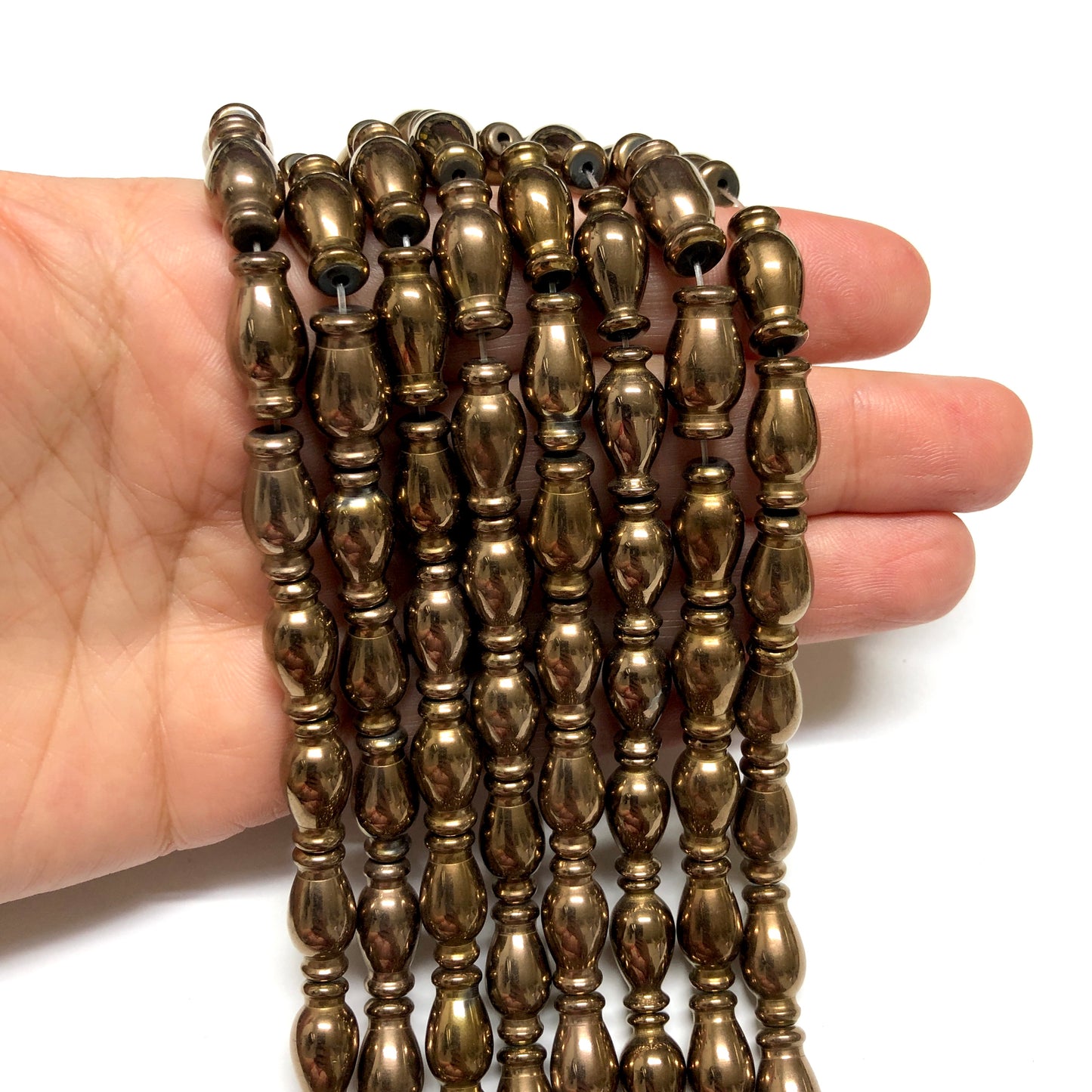 8x16mm Hematit - Bakır