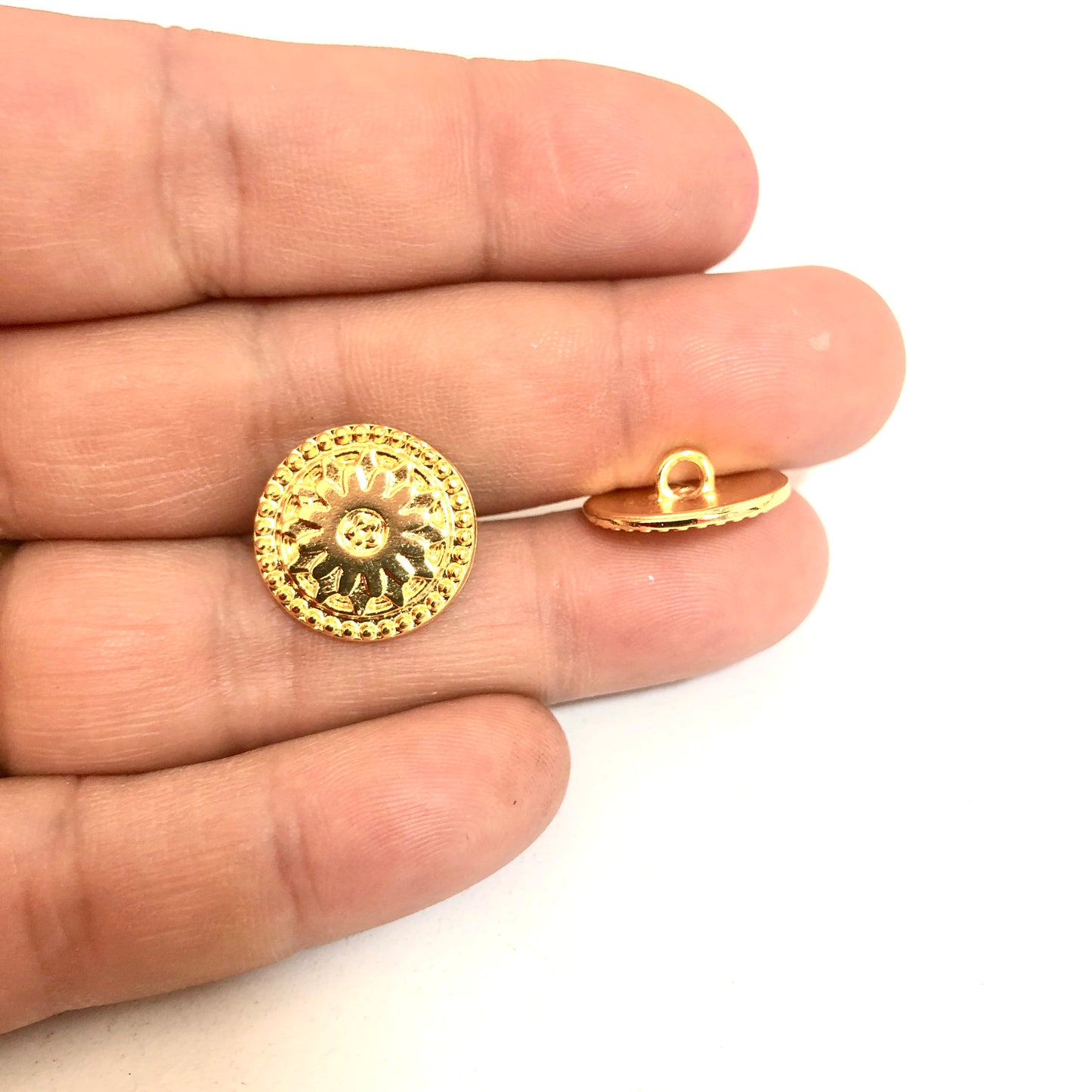 Altın Kaplama Wrap Bileklik Düğmesi - 🌻 Ayçiçeği