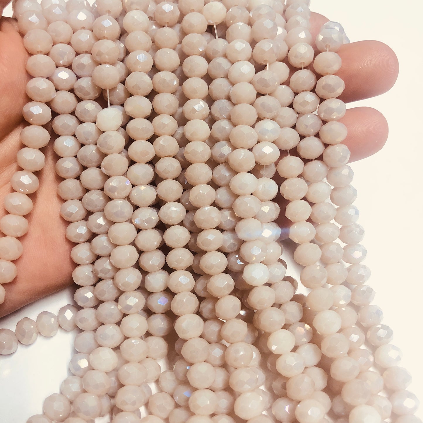 Crystal Beads, Chinese Crystal-8mm-30 Iced Janjan Blue