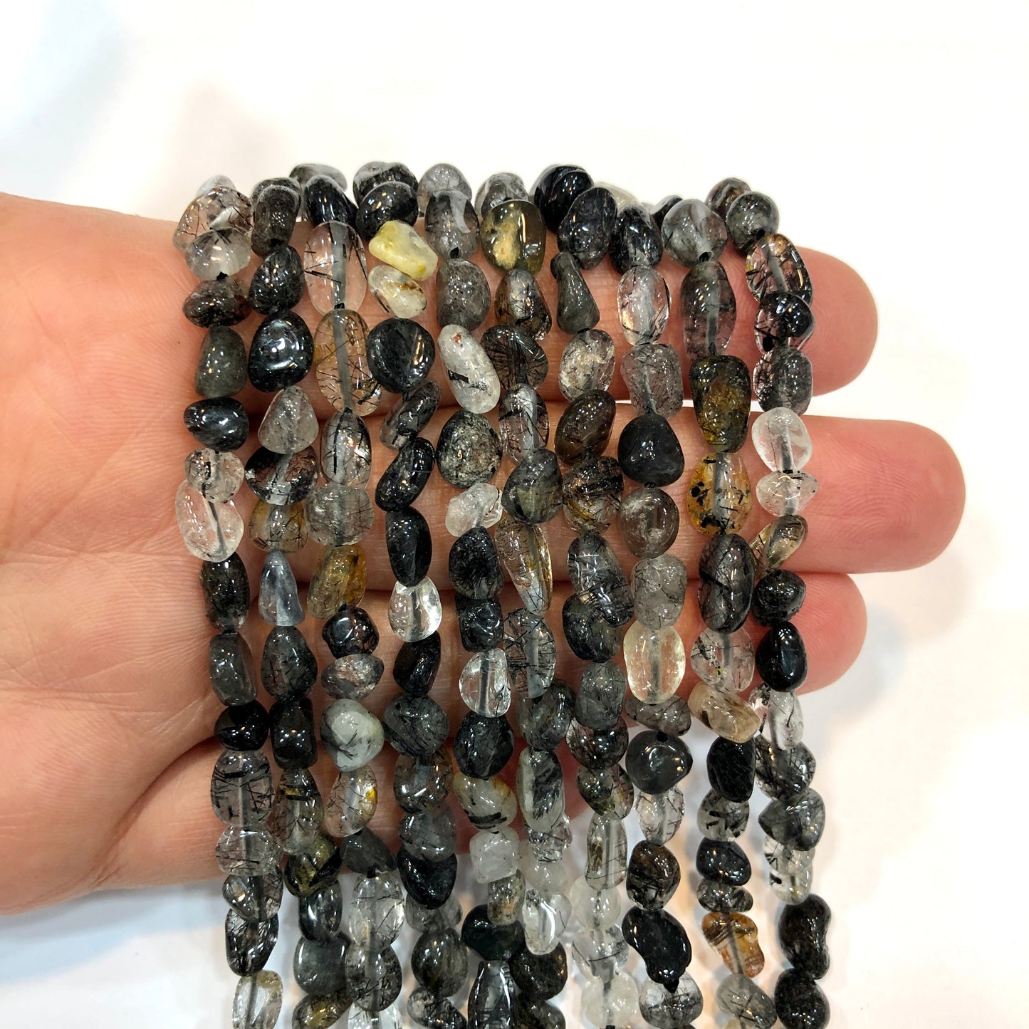 Amorphous Black Rutile Quartz