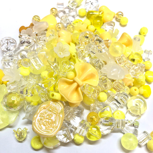 Akrilik Boncuk- Karışık Renkli Sarı