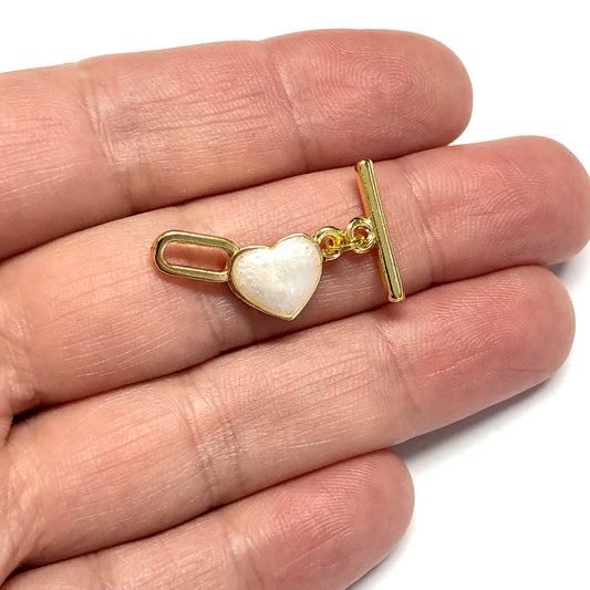 Gold Plated Zircon Stone T Lock -1