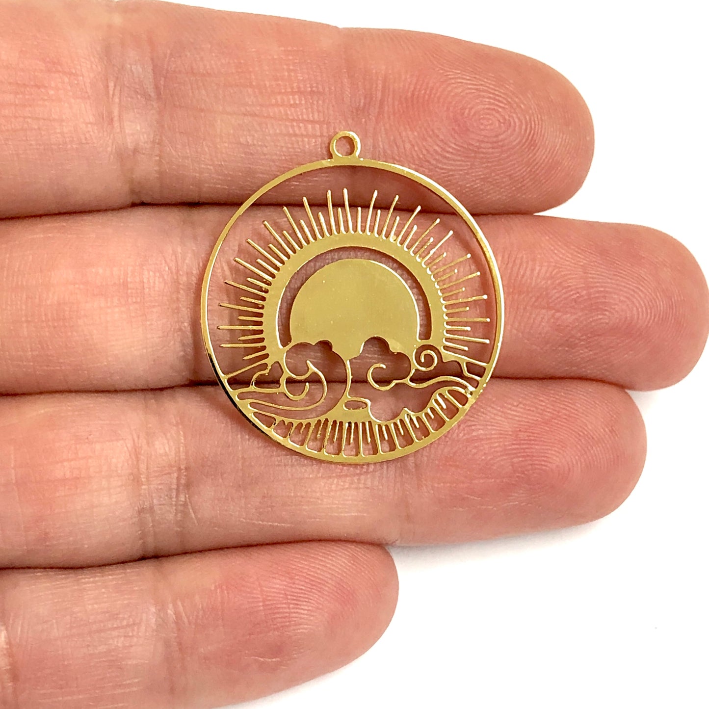 Altın Kaplama Lazer Kesim Kolye Ucu