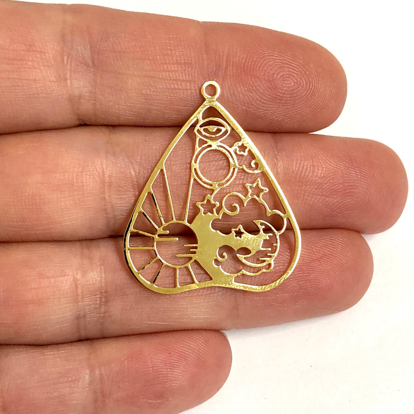 Gold Plated Large Size Colorful Zircon Stone Earring Apparatus