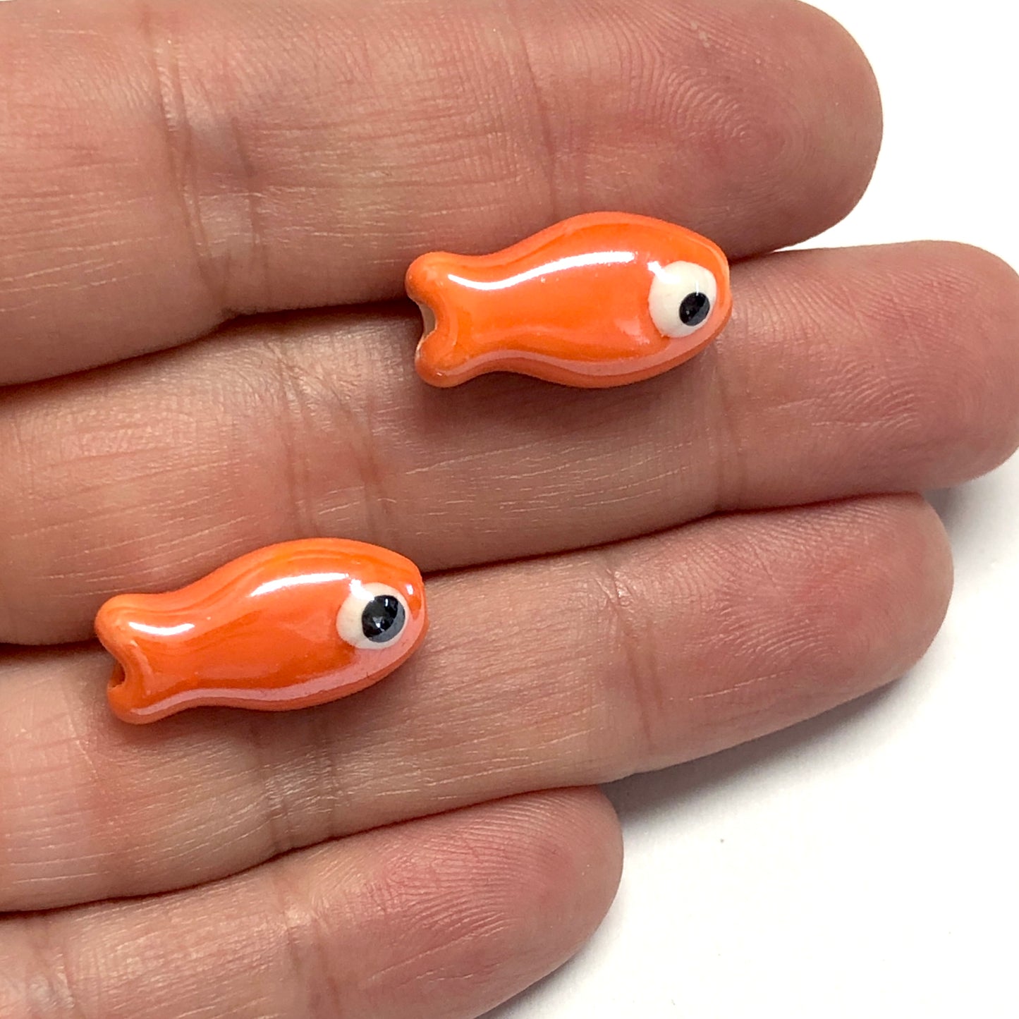 Fish Ceramic Bead - Yellow