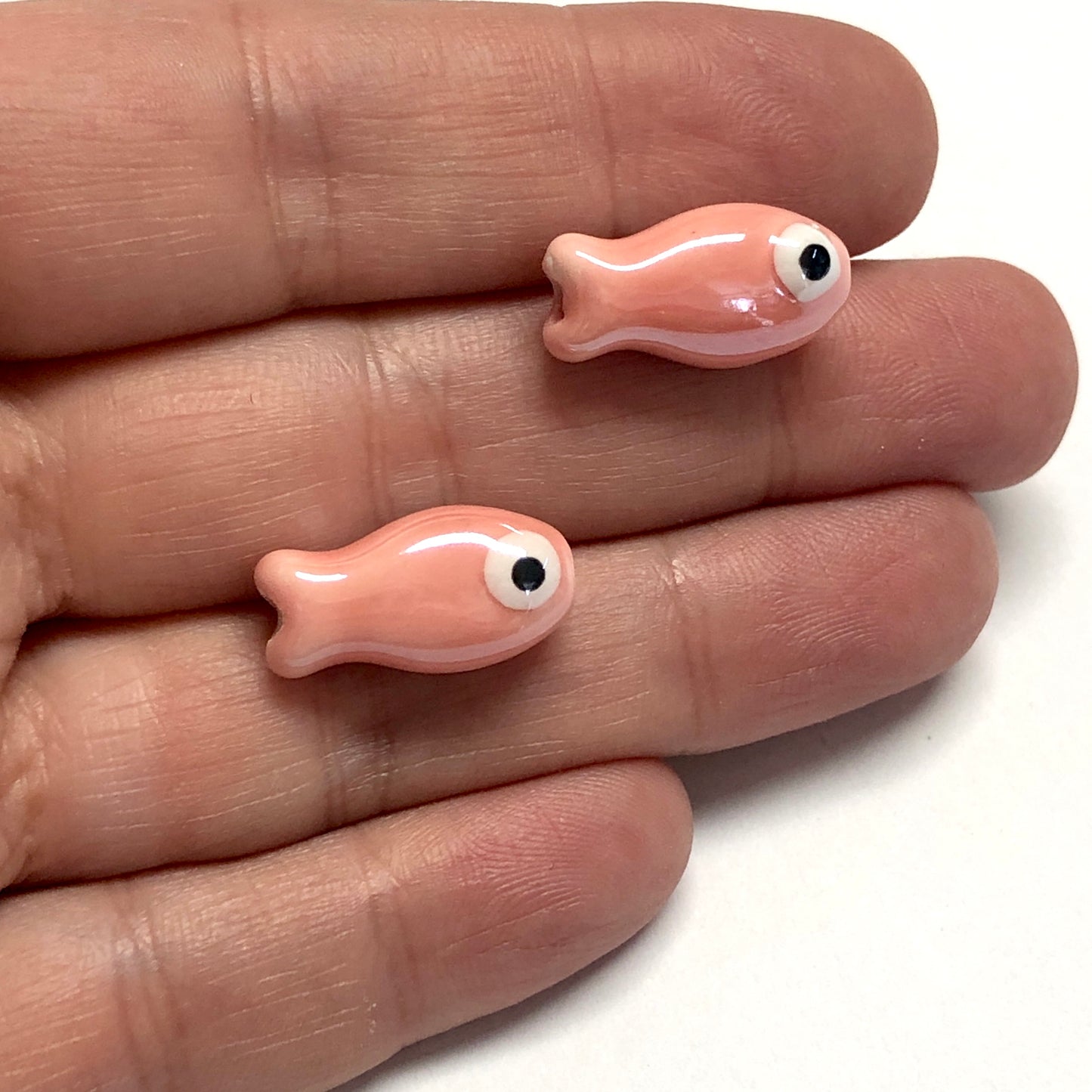 Fish Ceramic Bead - Yellow