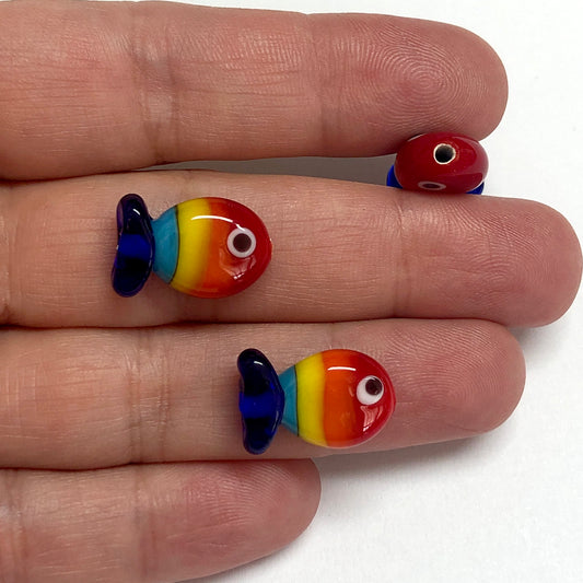 Murano Glass Rainbow Heart