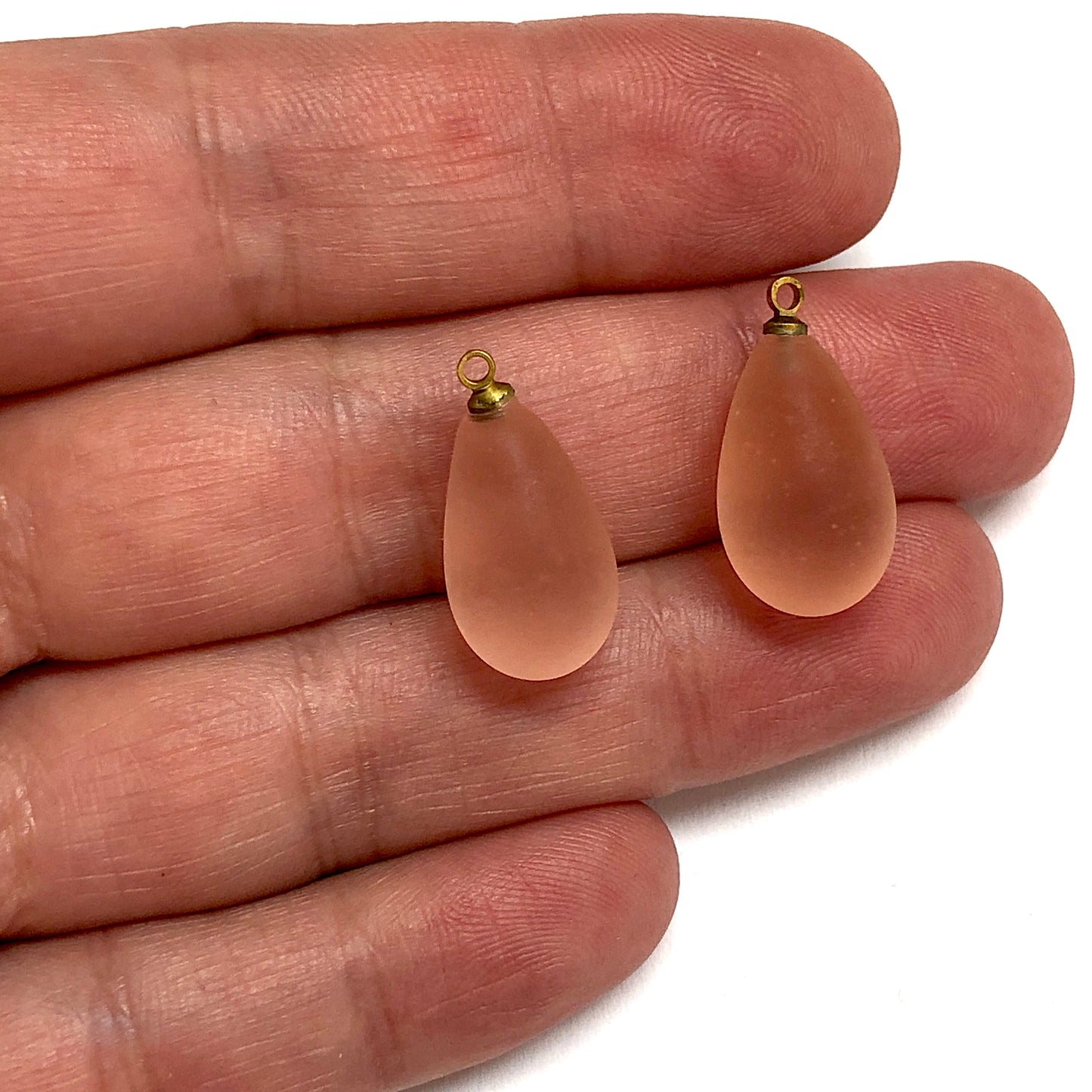 Murano Cam Su Damlası Buzlu - Pudra