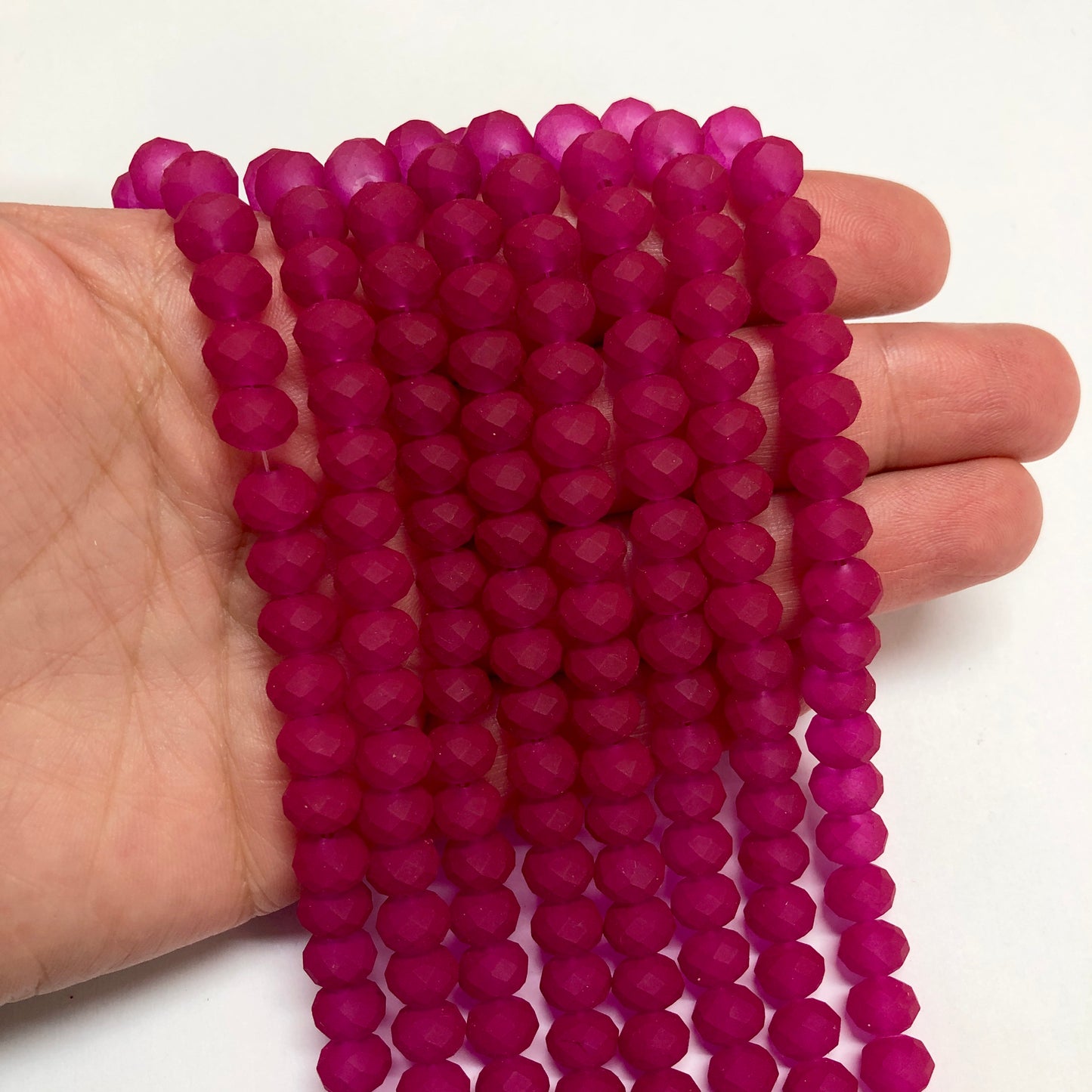 Crystal Beads, Chinese Crystal-8mm-30 Iced Janjan Blue