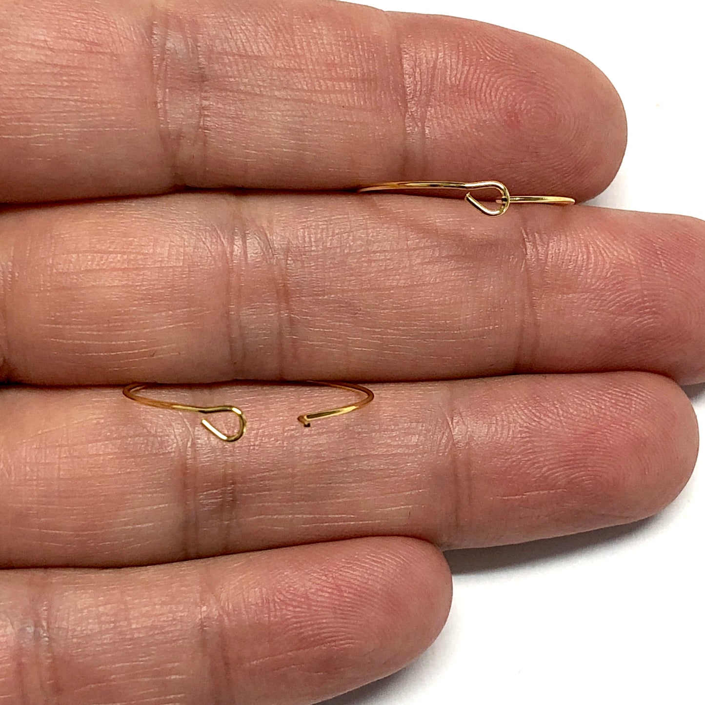 Gold Plated Hoop Earring Bracket 20mm