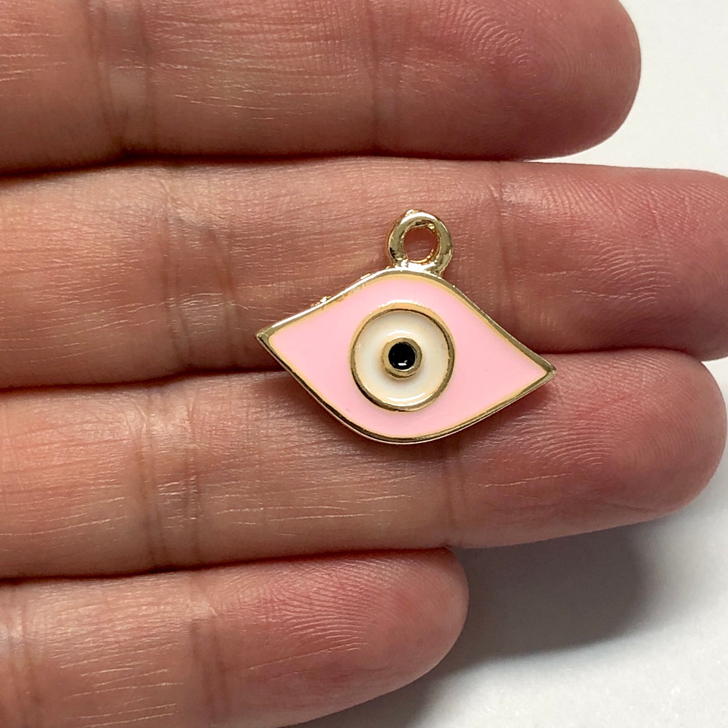 Altın Kaplama Mineli Göz Sallantı Aparatı - Pembe