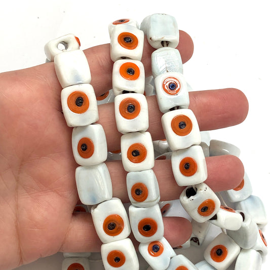 Transparent Blue Calf's Eye Evil Eye Bead